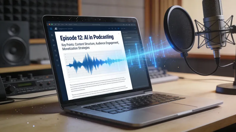 KI-Podcast-Shownotes: schnell, umfassend, in Minuten