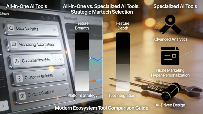All-in-One vs spezialisierte KI-Tools: die Plattformfrage, bei der sich niemand einig ist