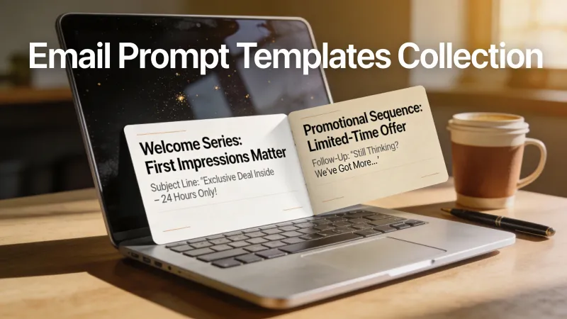 Modèles de prompts pour l’e-mail : des objets aux séquences