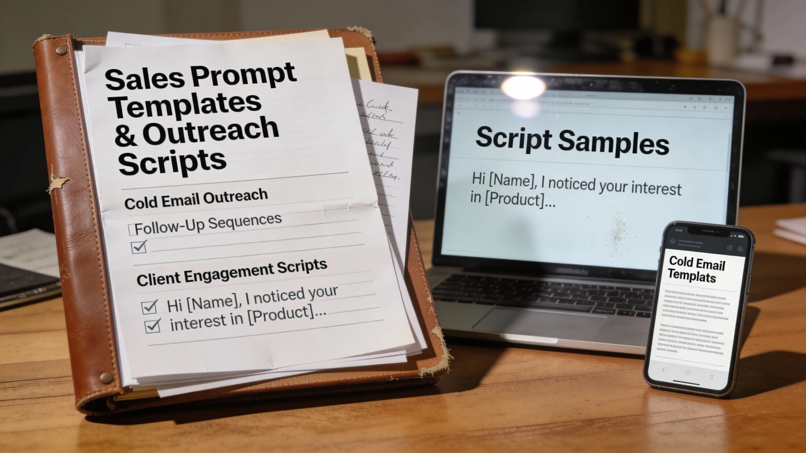 Modèles de prompts pour les ventes : prospection, scripts et recherche