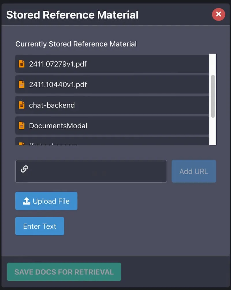 DatBot Knowledge Map Interface