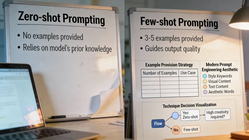 ¿Cuándo conviene darle ejemplos a la IA? Zero-shot vs few-shot prompting
